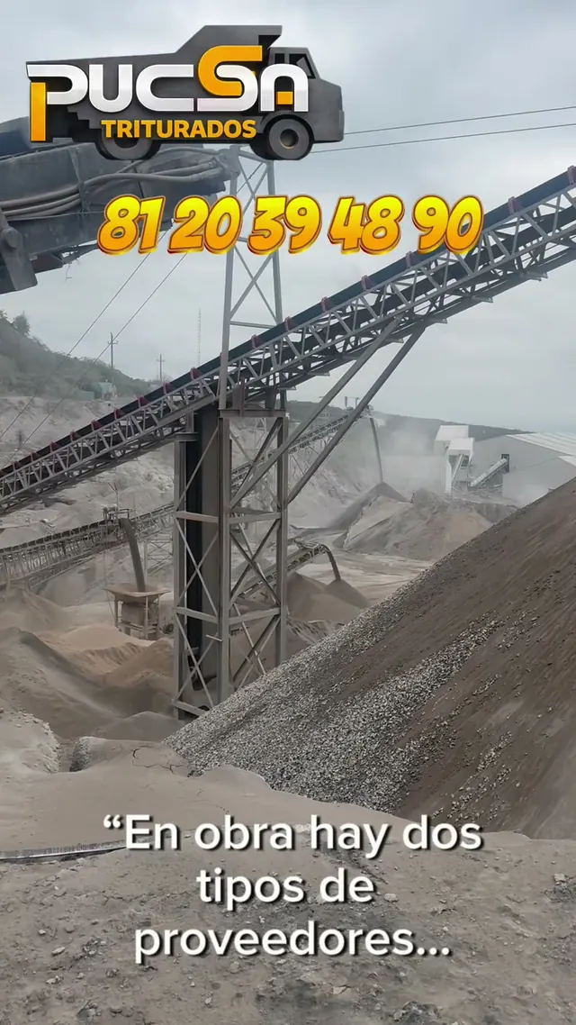 ¿Base? ¿Arena? ¿Grava? Video de PUCSA Triturados en redes sociales